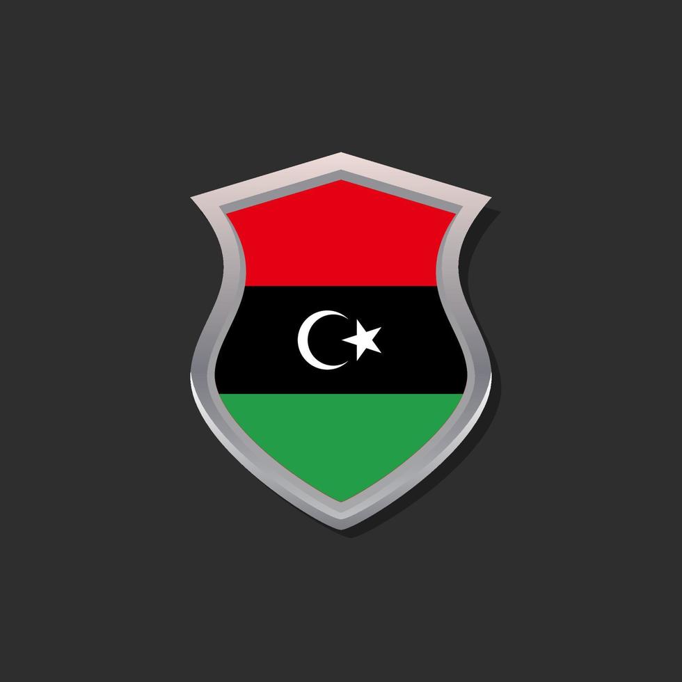 Illustration der Libyen-Flaggenvorlage vektor