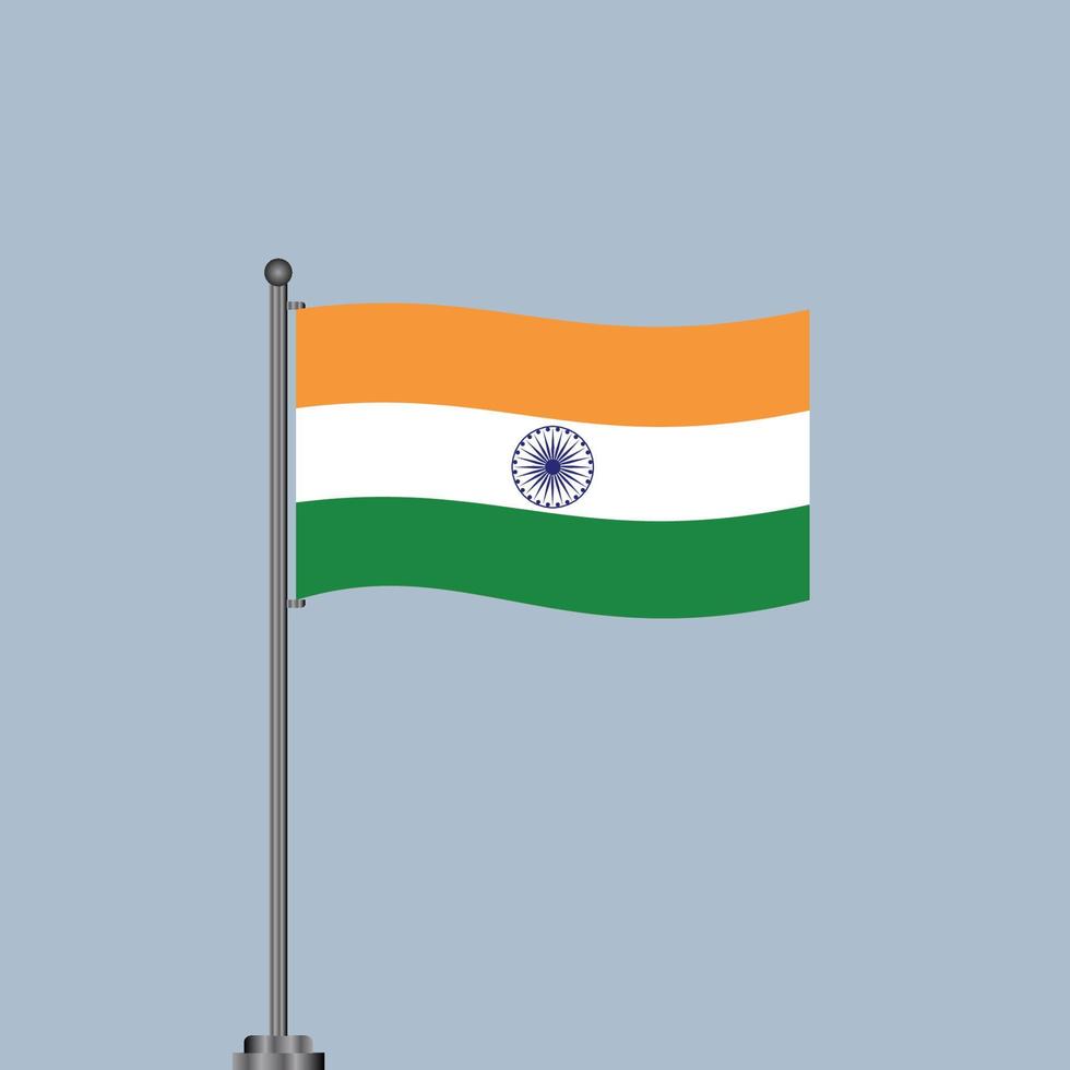 illustration av Indien flagga mall vektor