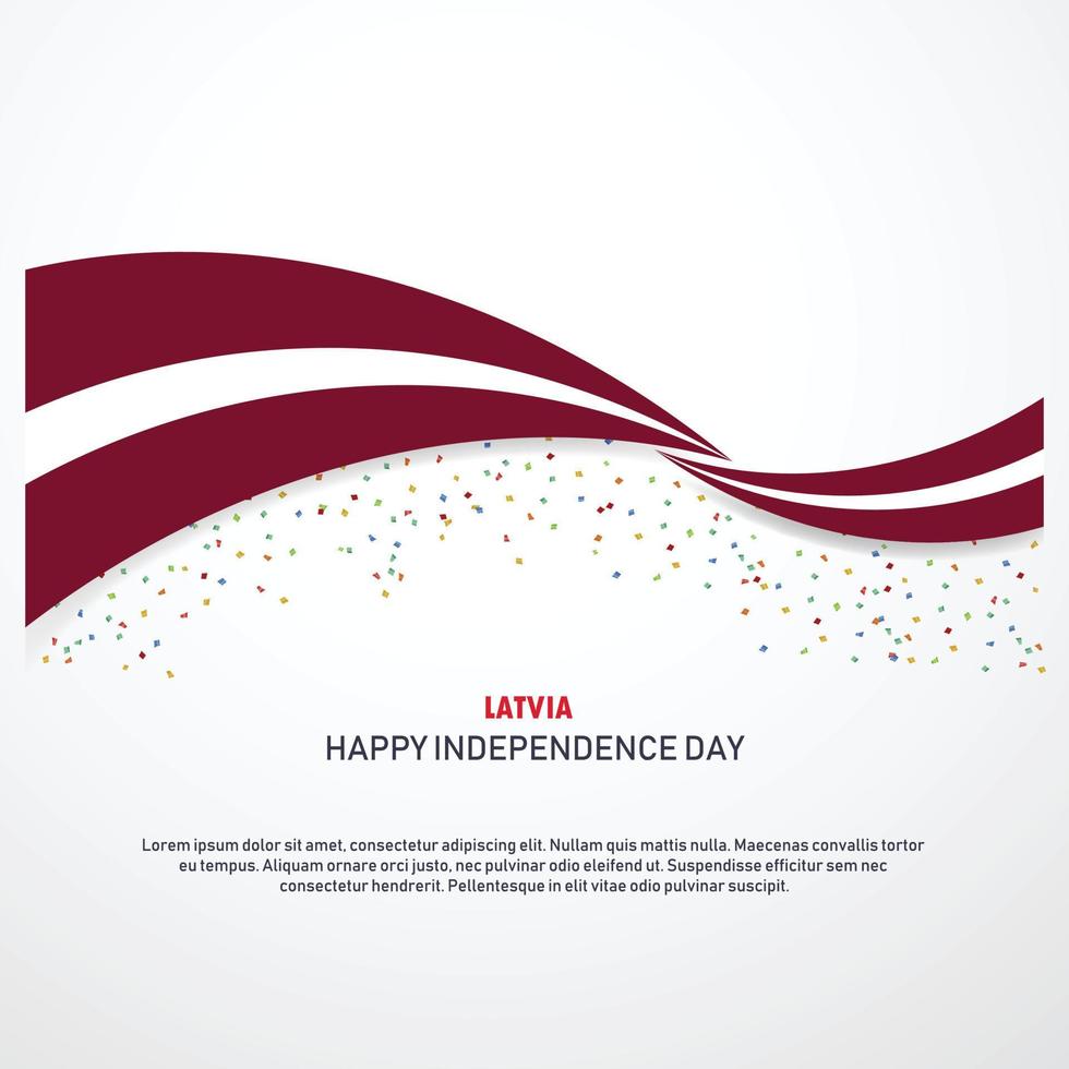 lettland glücklicher unabhängigkeitstag hintergrund vektor