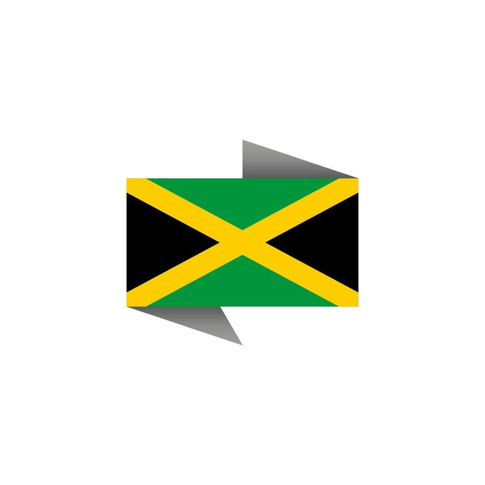 illustration av jamaica flagga mall vektor