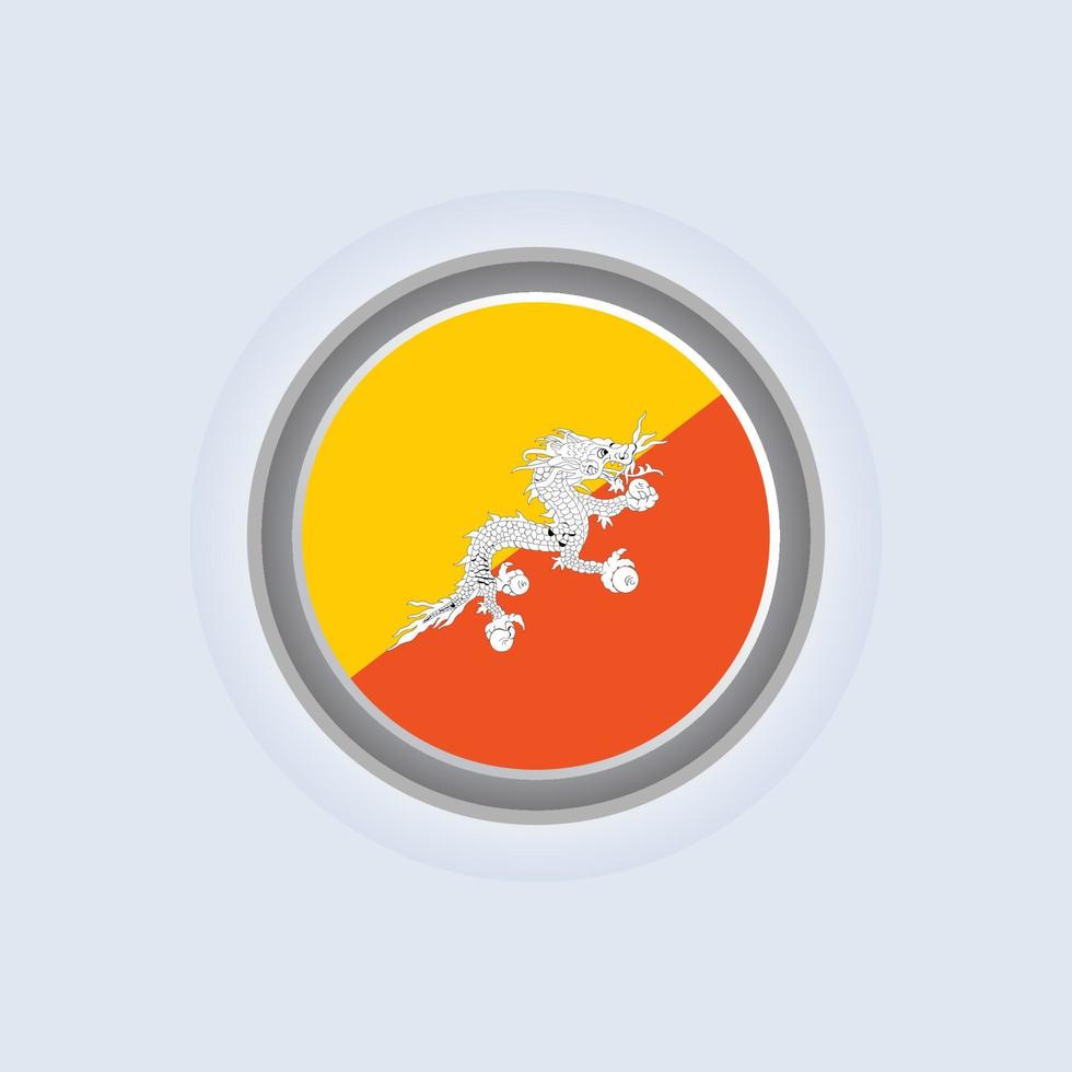 Illustration der Bhutan-Flaggenvorlage vektor