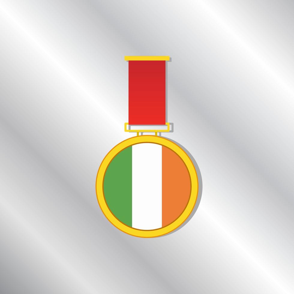 illustration av irland flagga mall vektor