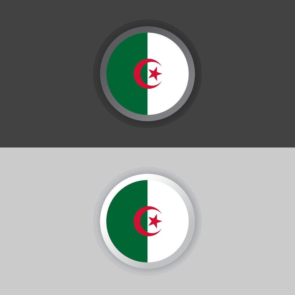 Illustration der Algerien-Flaggenvorlage vektor