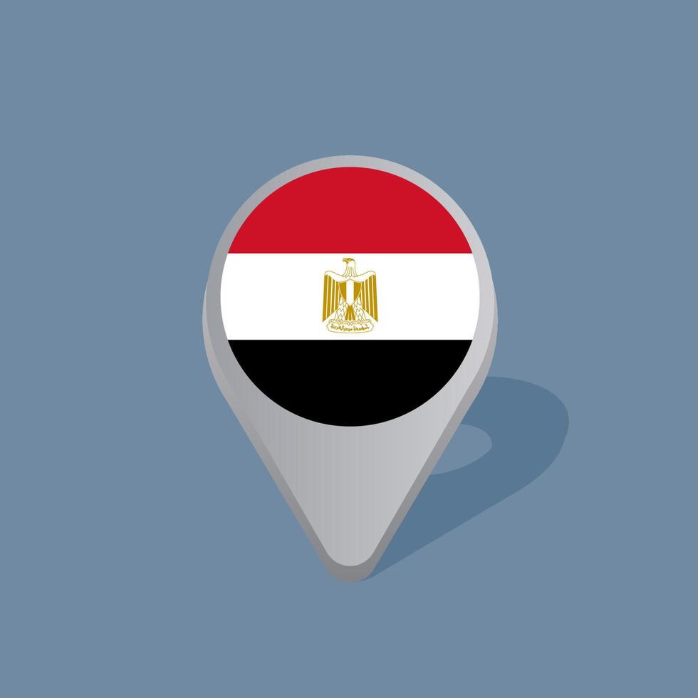 illustration av egypten flagga mall vektor