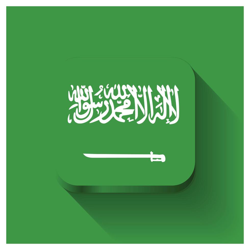 saudia arabien flaggor design vektor