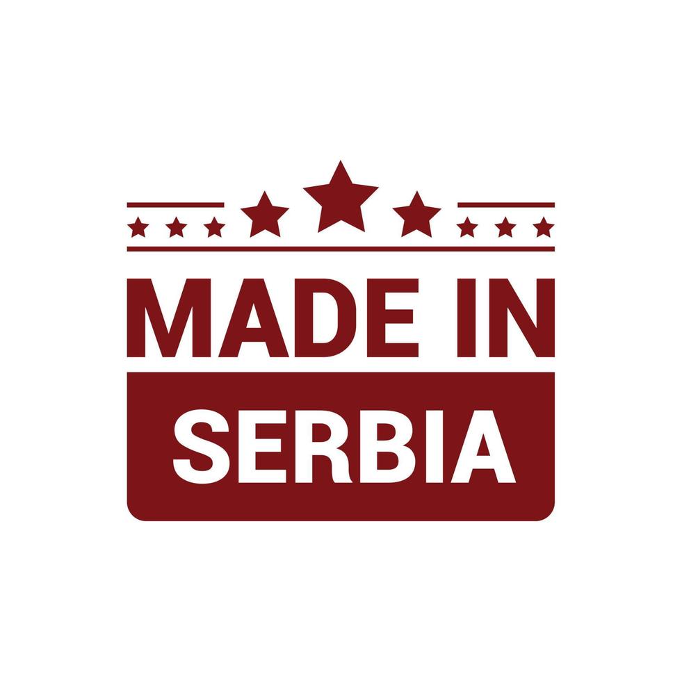 Serbien-Briefmarken-Design-Vektor vektor