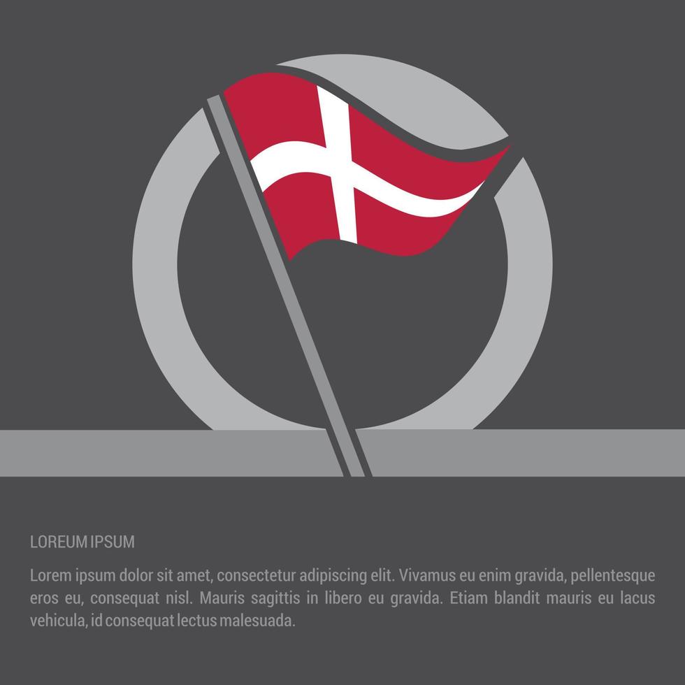 Land flagga med kreativ design vektor