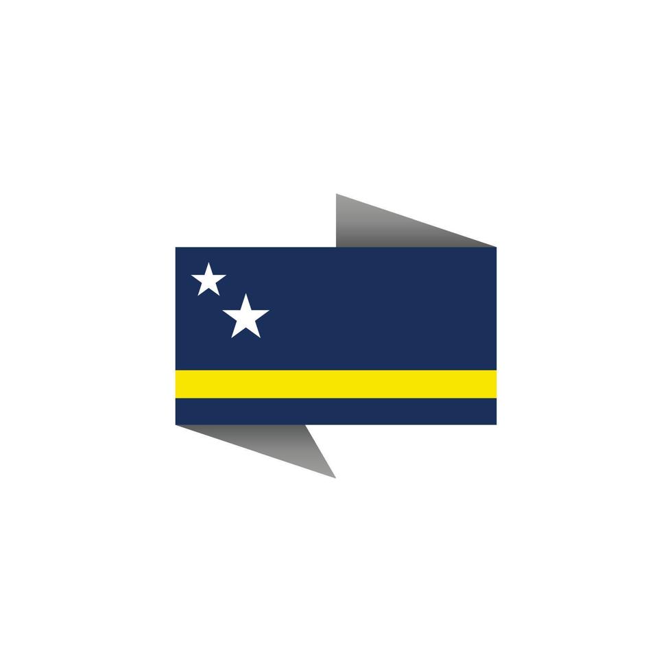 Illustration der Curaçao-Flaggenvorlage vektor
