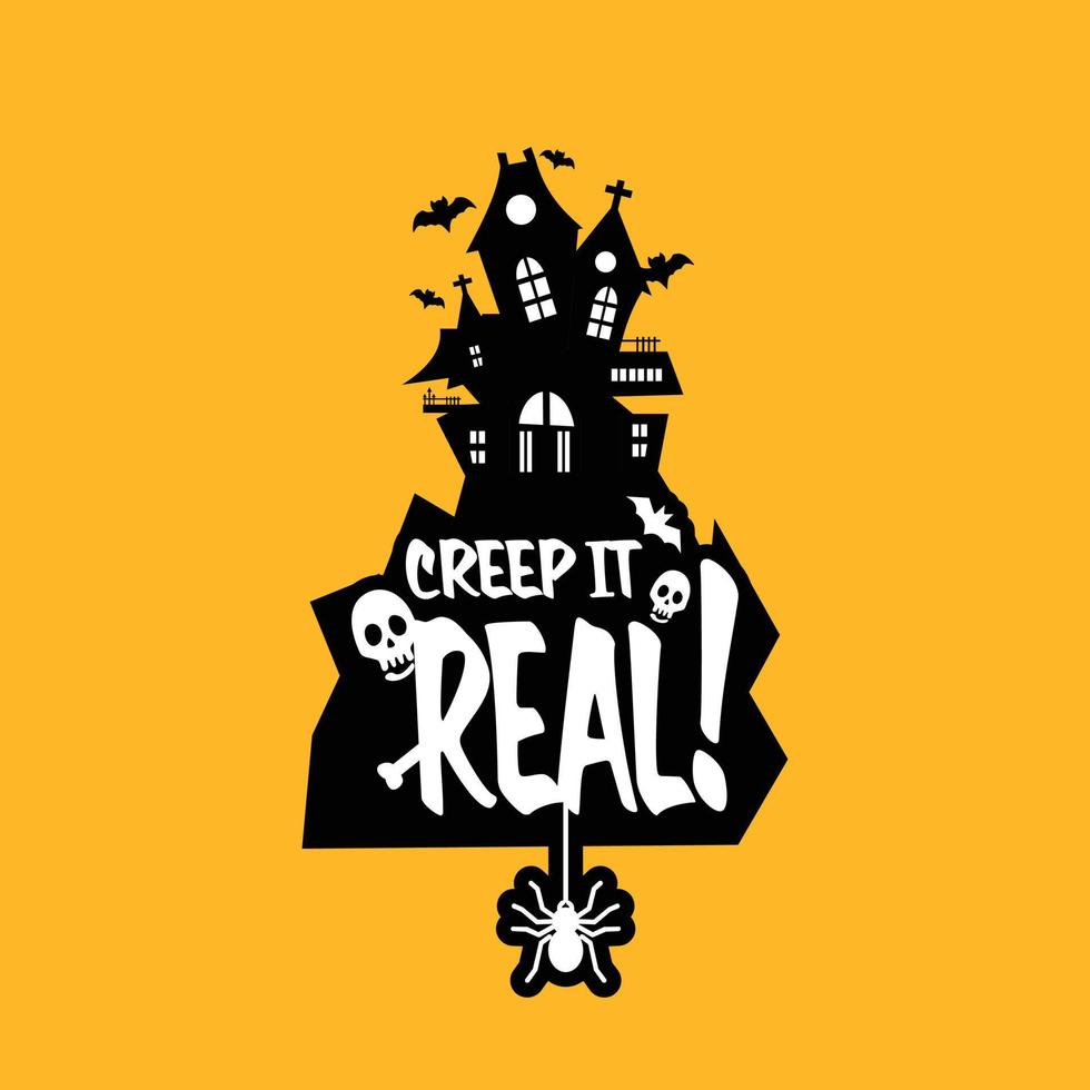 Keep It Real Typografie-Designvektor vektor