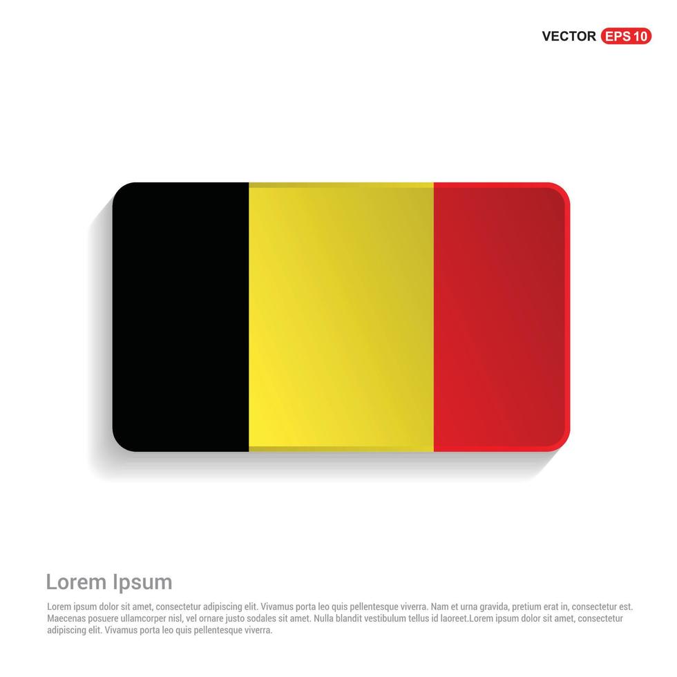 belgien flagga design vektor