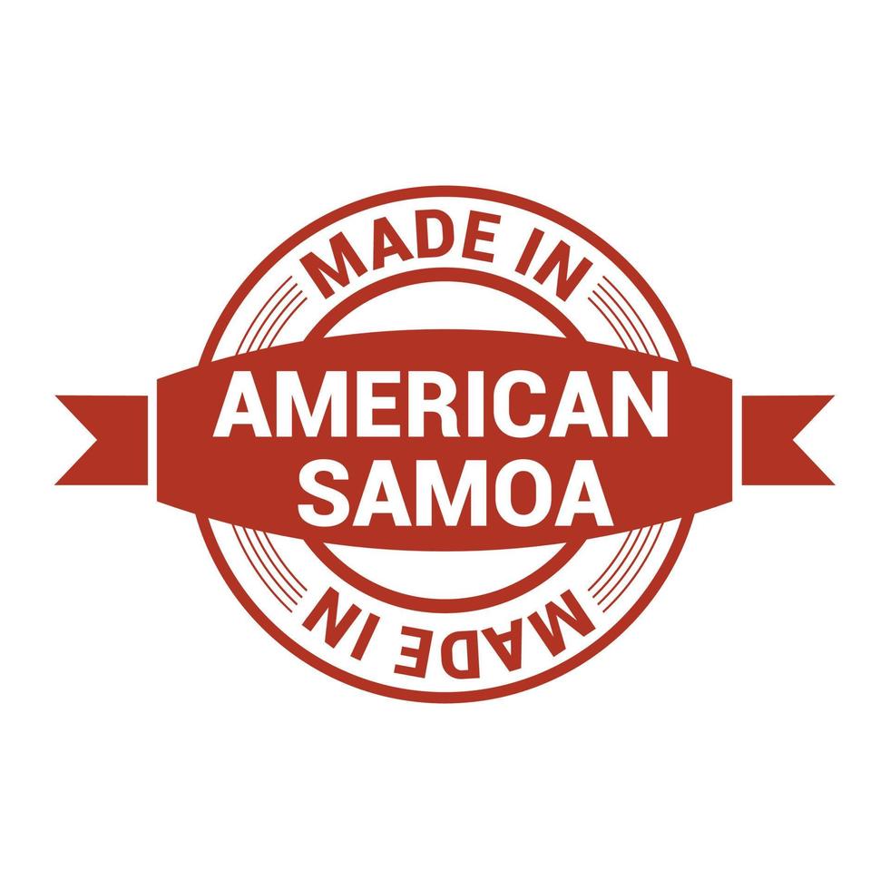 amerikan samoa stämpel design vektor