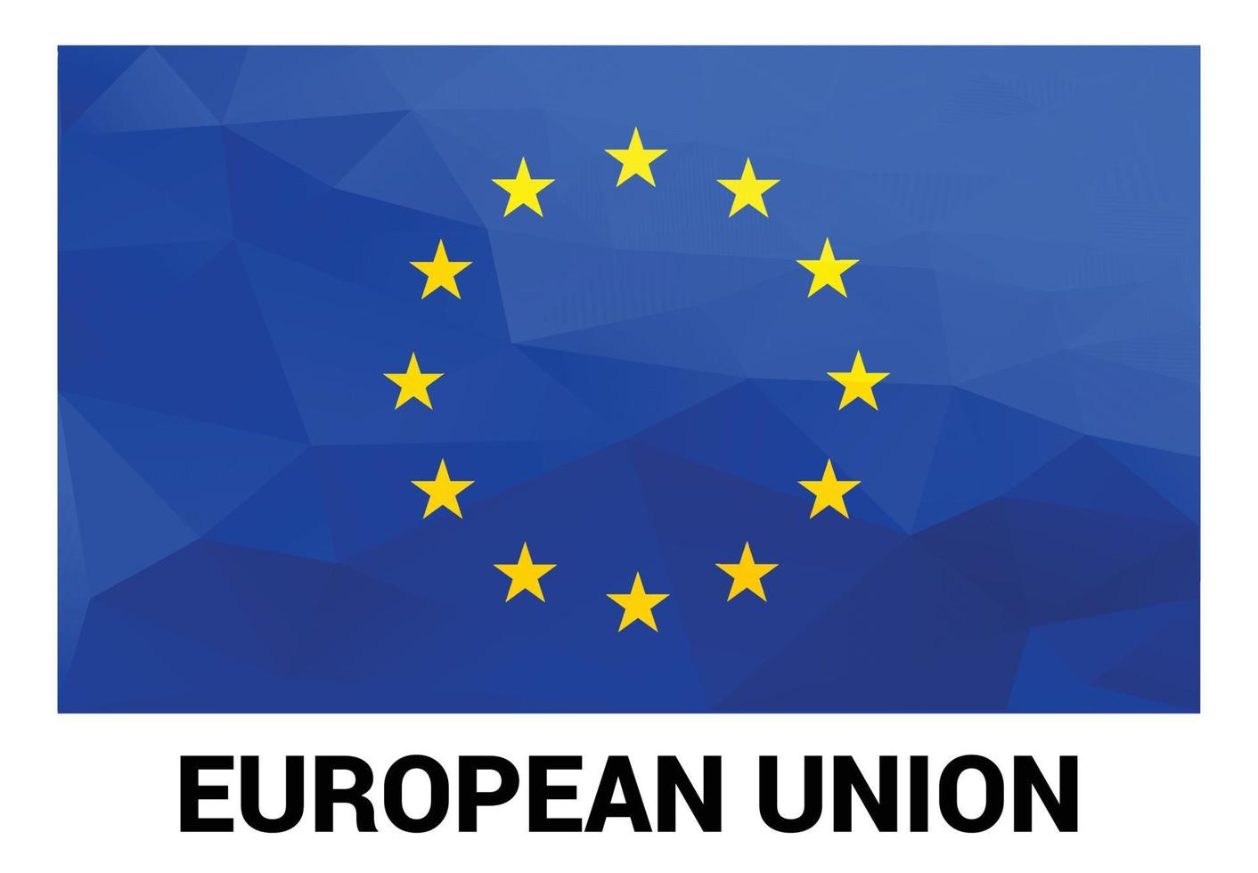 Designvektor der Flagge der Europäischen Union vektor