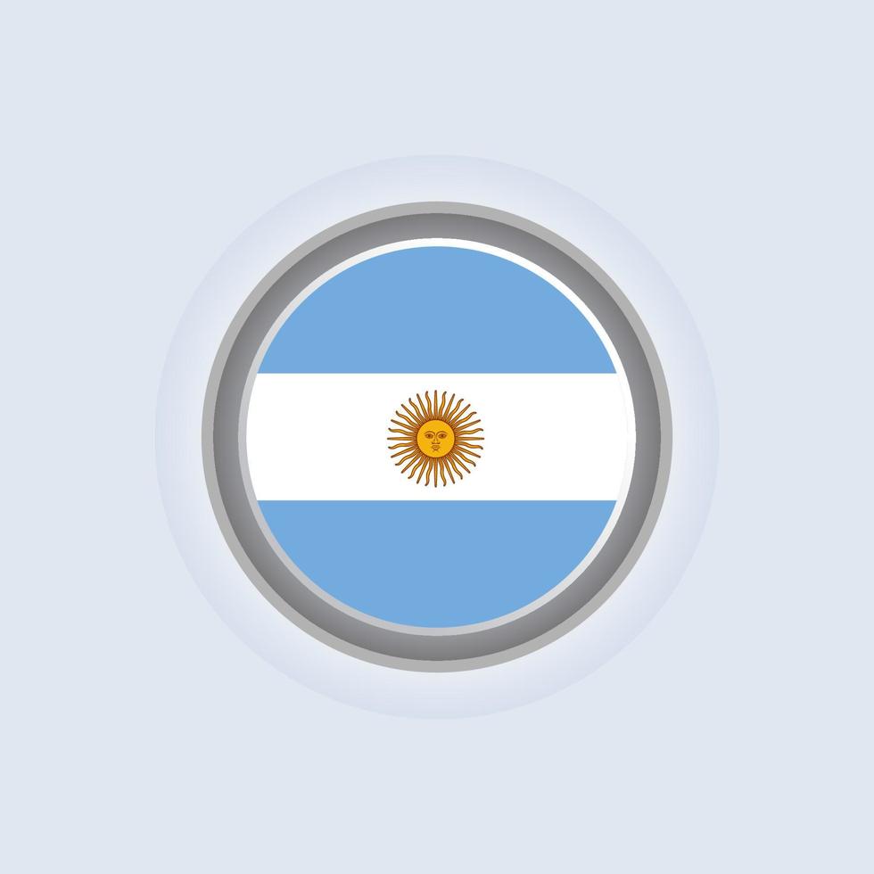 Illustration der argentinischen Flaggenvorlage vektor