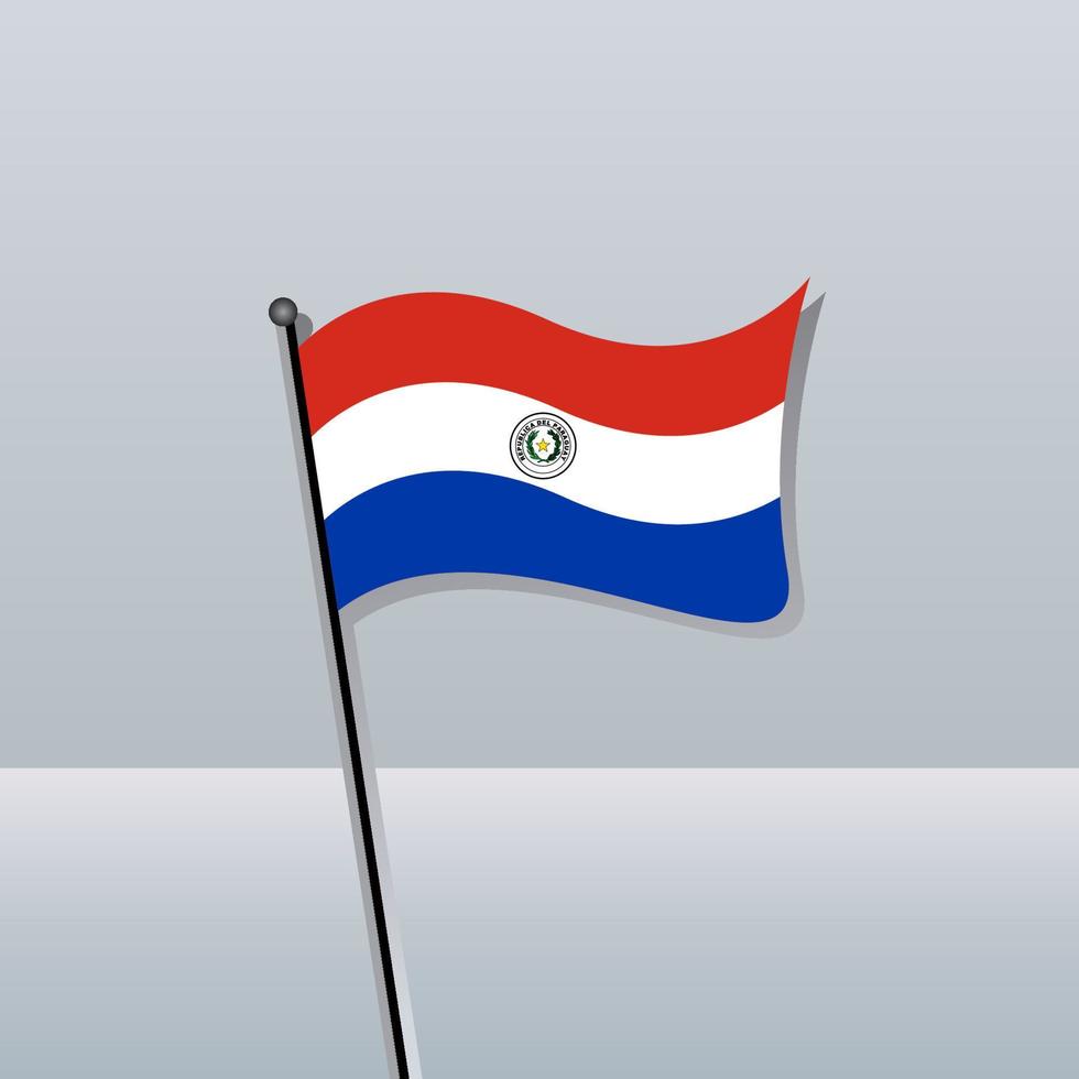 Illustration der Paraguay-Flaggenvorlage vektor