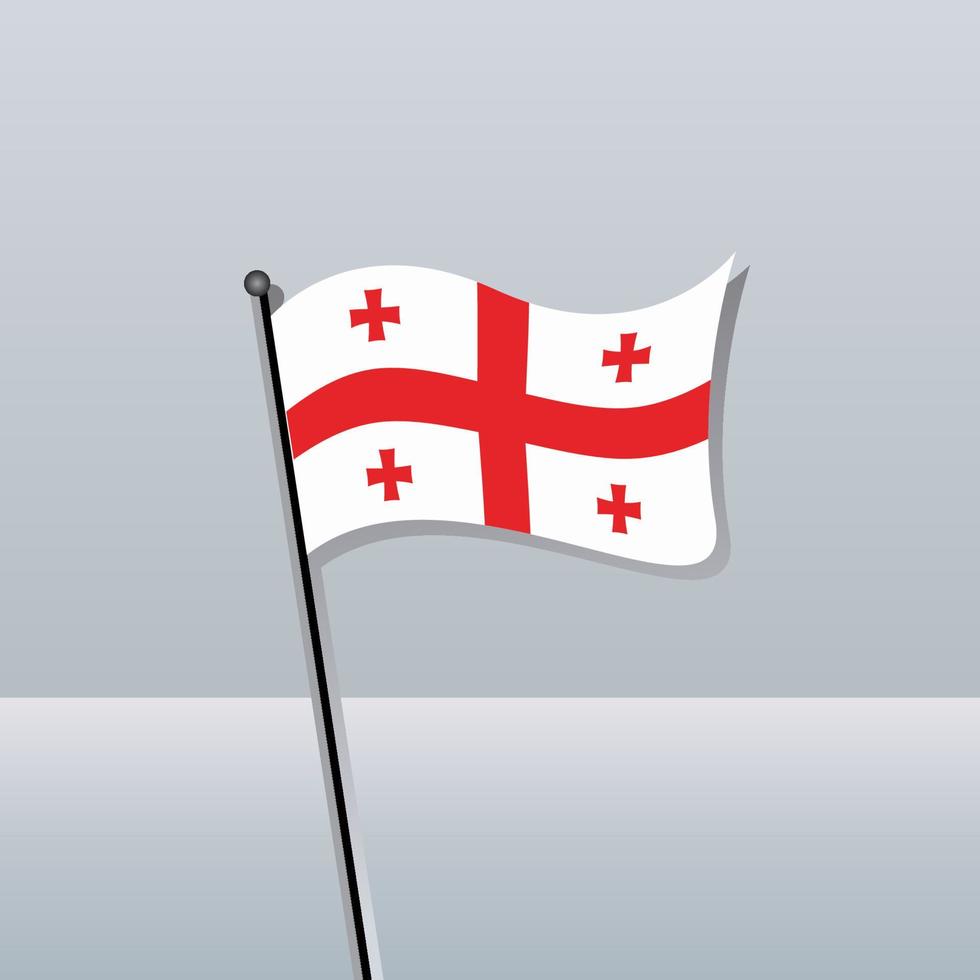 Illustration der Georgia-Flaggenvorlage vektor