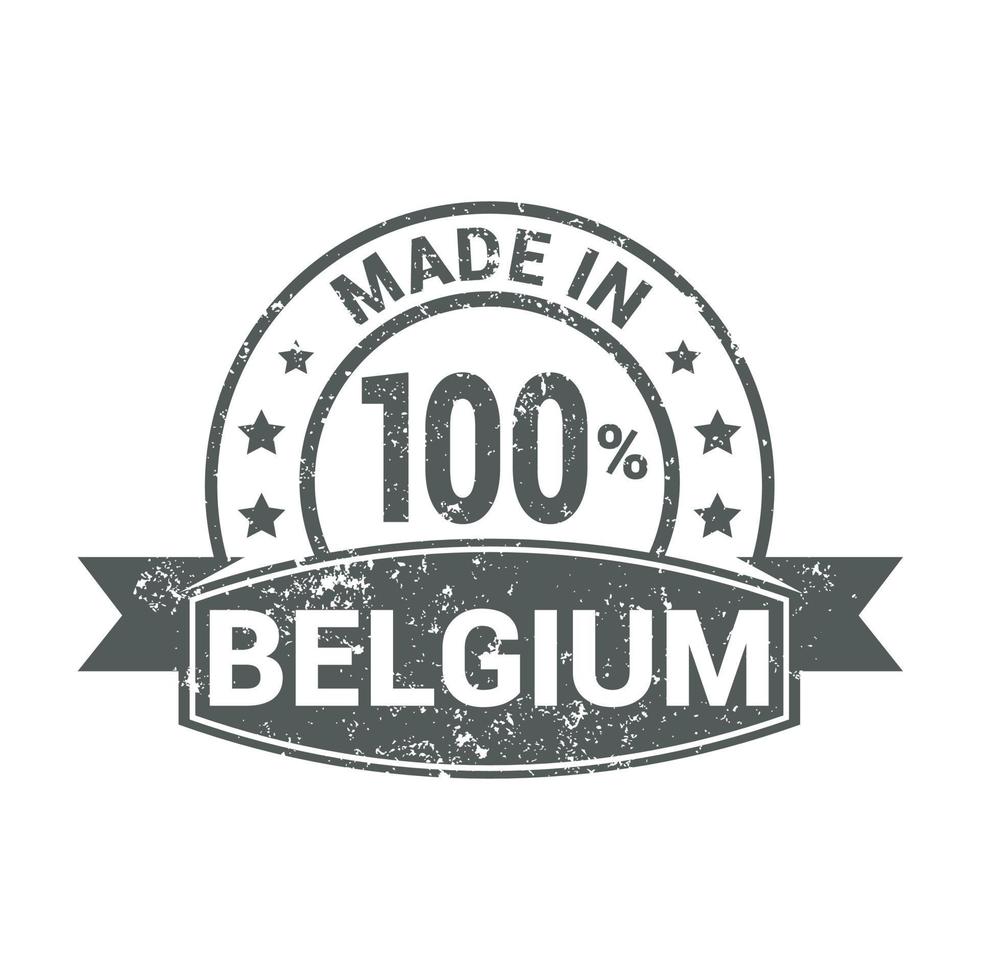 belgien stämpel design vektor