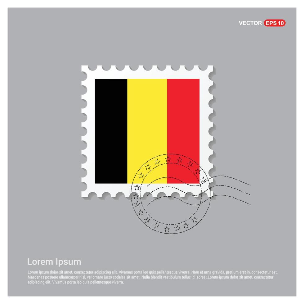 Designvektor der belgischen Flagge vektor