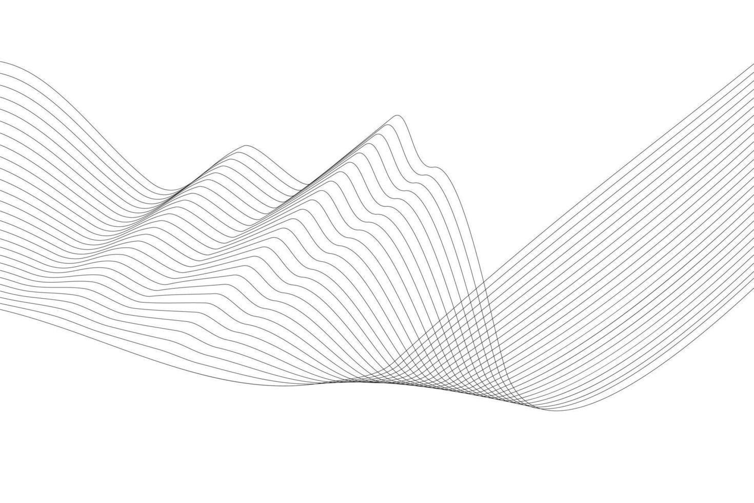 abstrakt linje Vinka vit bakgrund. modern vågig linje abstrakt bakgrund vektor