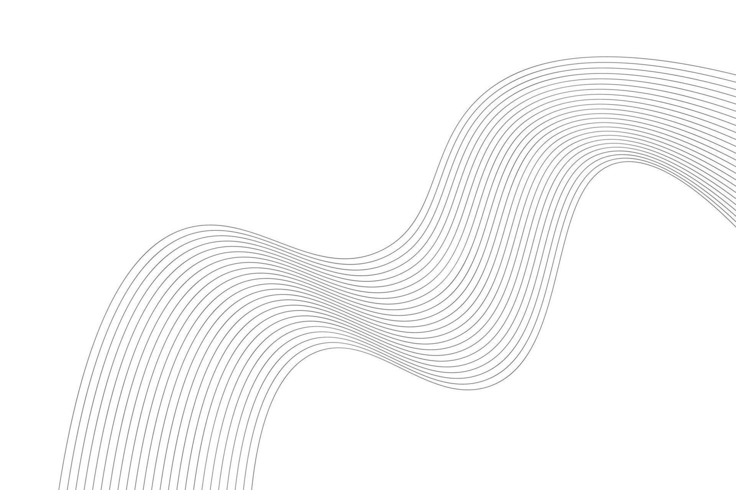 moderne bunte Wellenlinie Hintergrunddesign. abstrakter hintergrund der weißen wellenkurve für geschäft, zielseite, flyer und website vektor