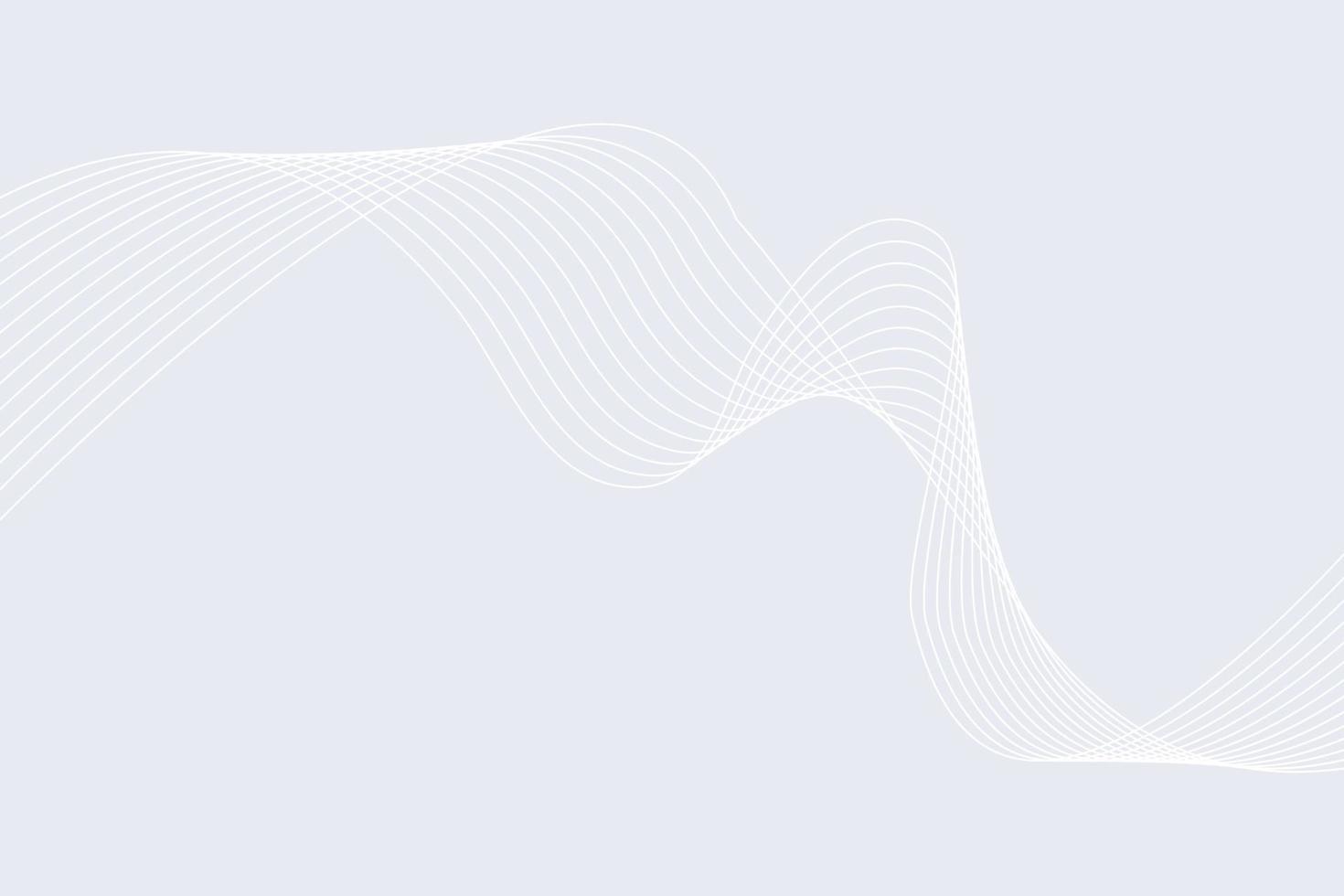 weiße Lichtkurvenlinie moderner Hintergrund mit Farbverlauf. wellenlinien heller farbverlauf weißer hintergrund vektor