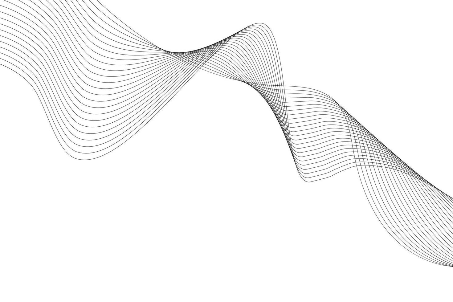 abstrakt linje Vinka vit bakgrund. modern vågig linje abstrakt bakgrund vektor