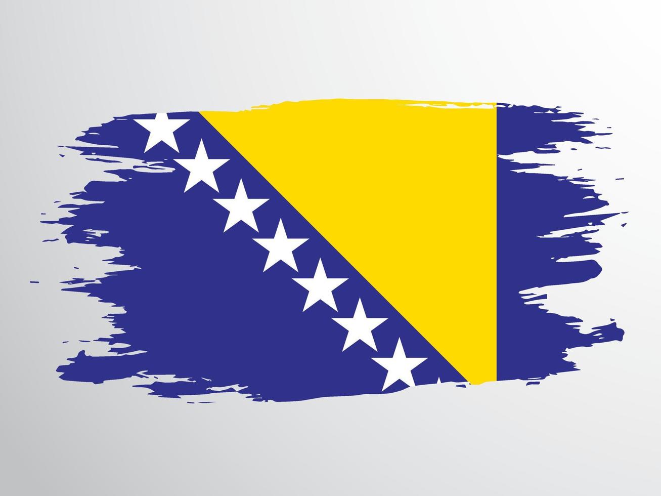 Flagge von Bosnien und Herzegowina. vektor