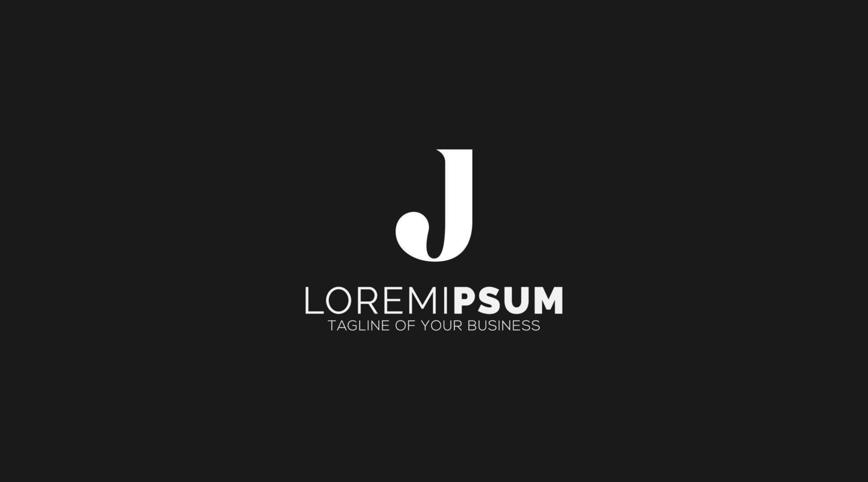 brev j logotyp ikon design mall element. vektor Färg tecken.