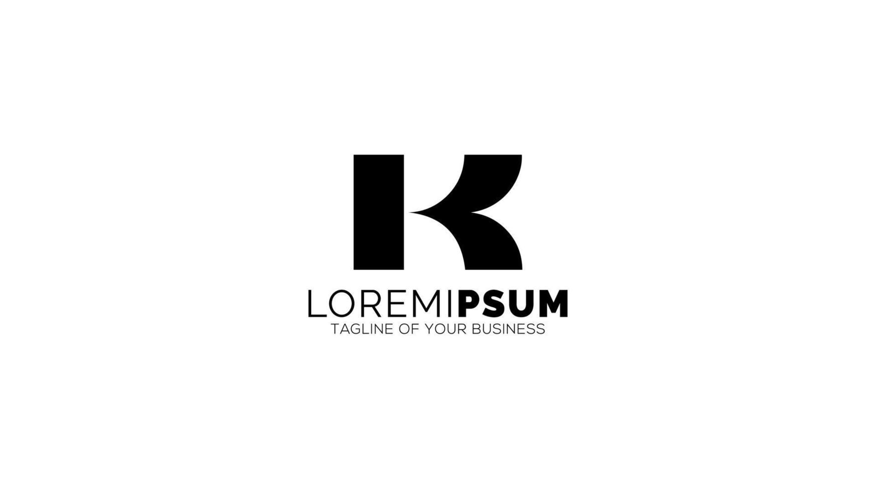 brev k logotyp ikon design mall element. vektor Färg tecken.