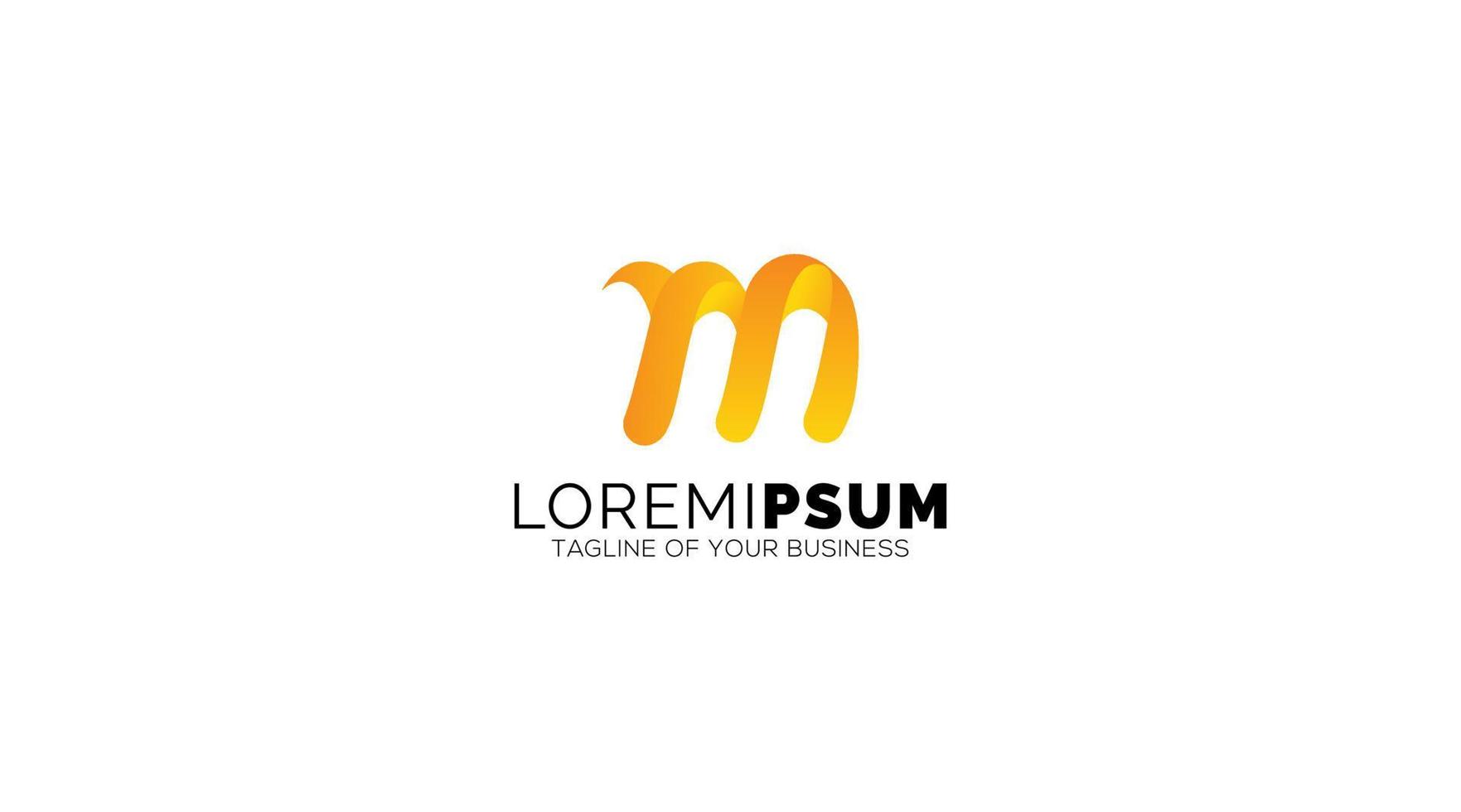 abstrakt brev m logotyp. modern logotyp aning tecken. universell emblem vektor ikon.