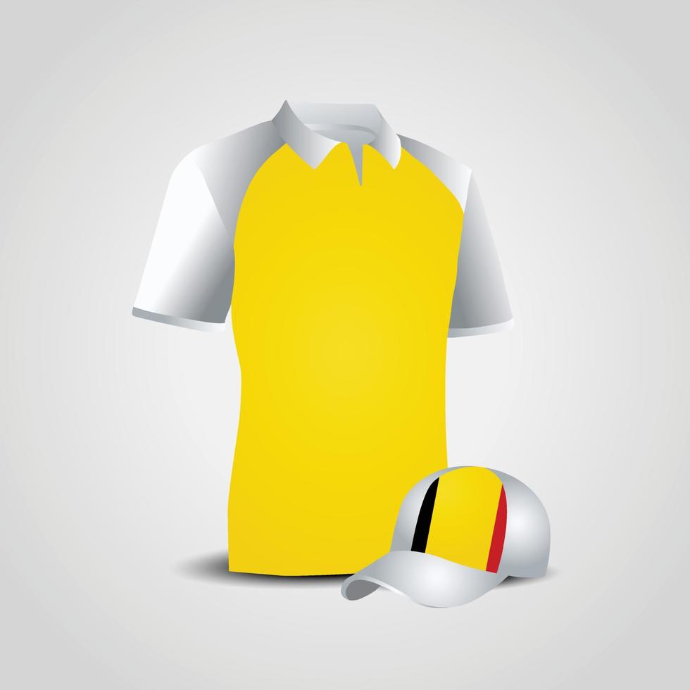 Belgien-Flaggen-Shirt vektor