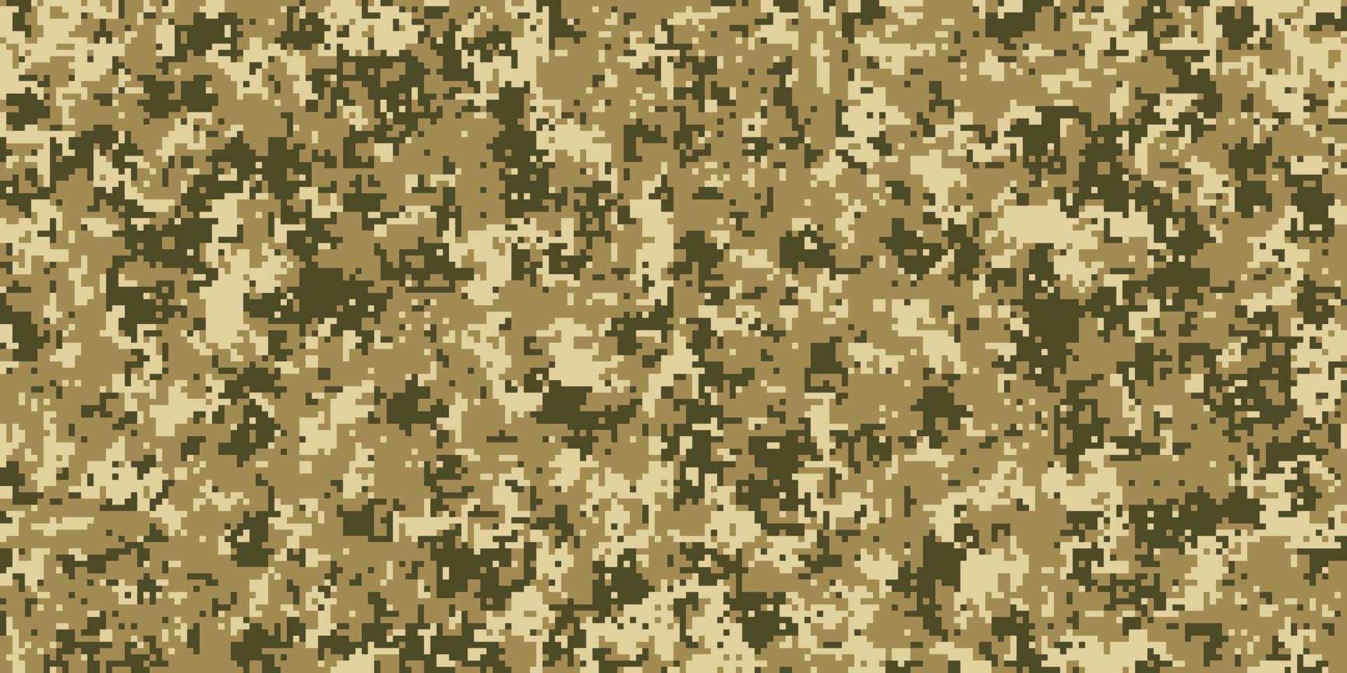 Pixeltarnung für eine Soldatenarmeeuniform. modernes Camouflage-Stoffdesign. digitaler militärischer Vektorhintergrund. vektor
