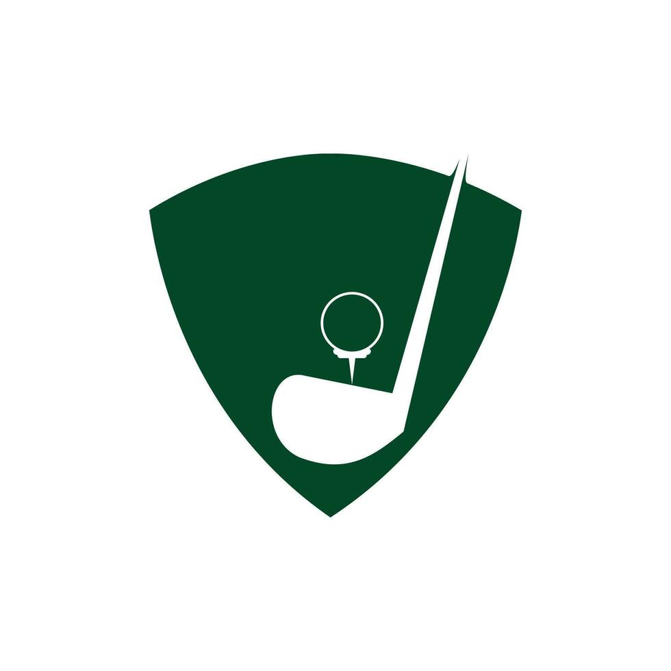 Design des Golfclub-Logos. Zeichen für Golfmeisterschaften oder Golfturniere. vektor