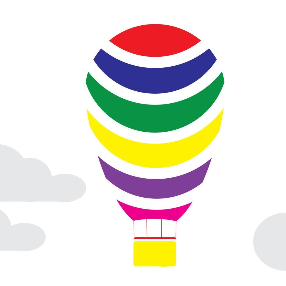 Luftballons-Logo-Vektor vektor