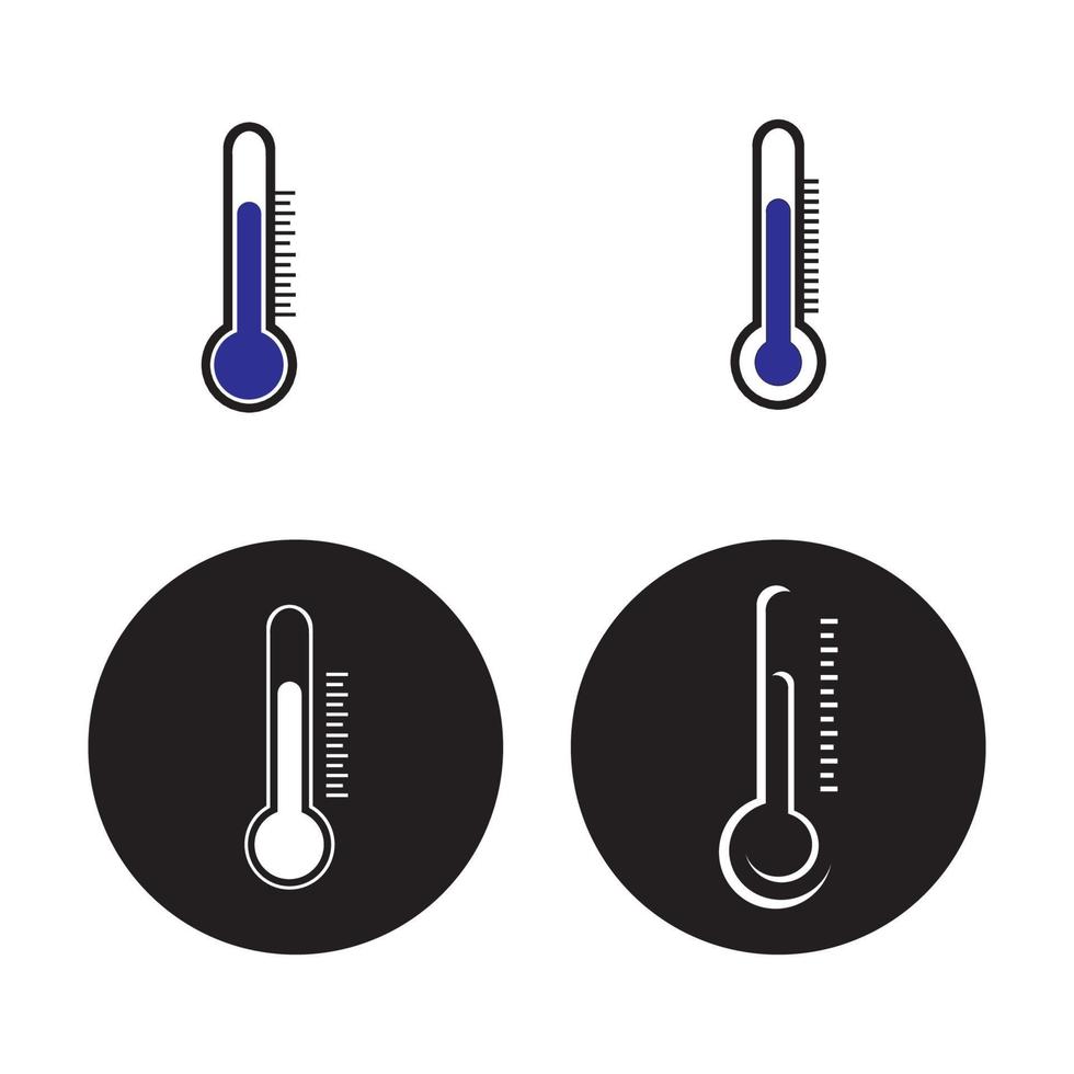 Termometer-Logo-Illustrationsdesign vektor