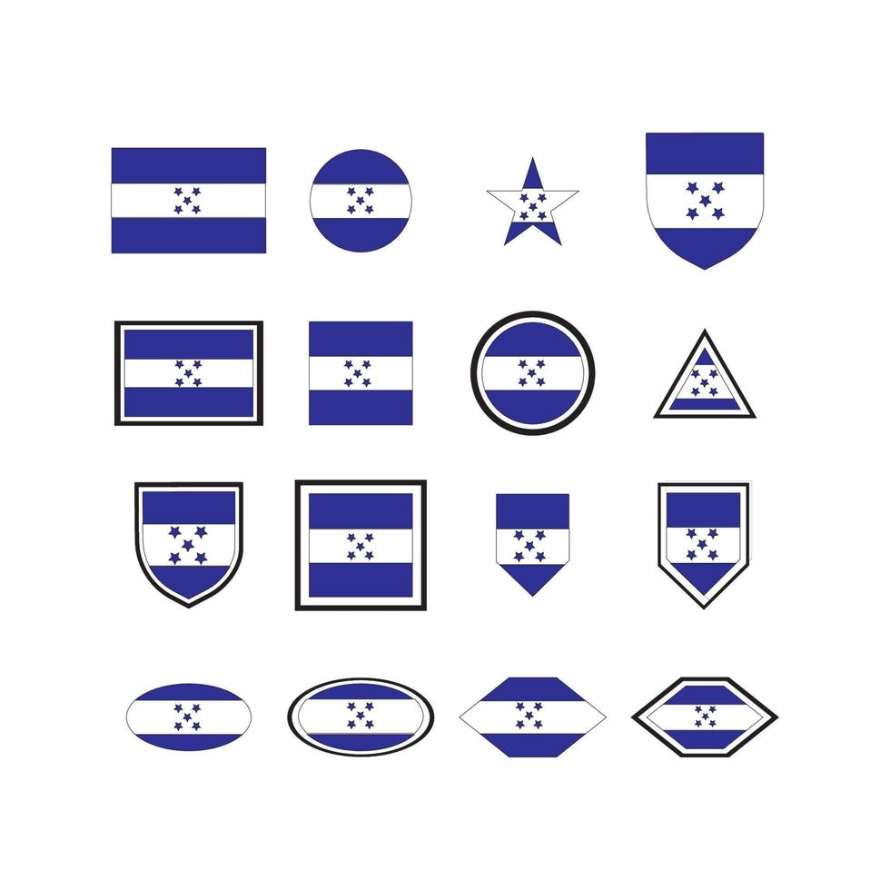 honduras flagga logotyp vektor