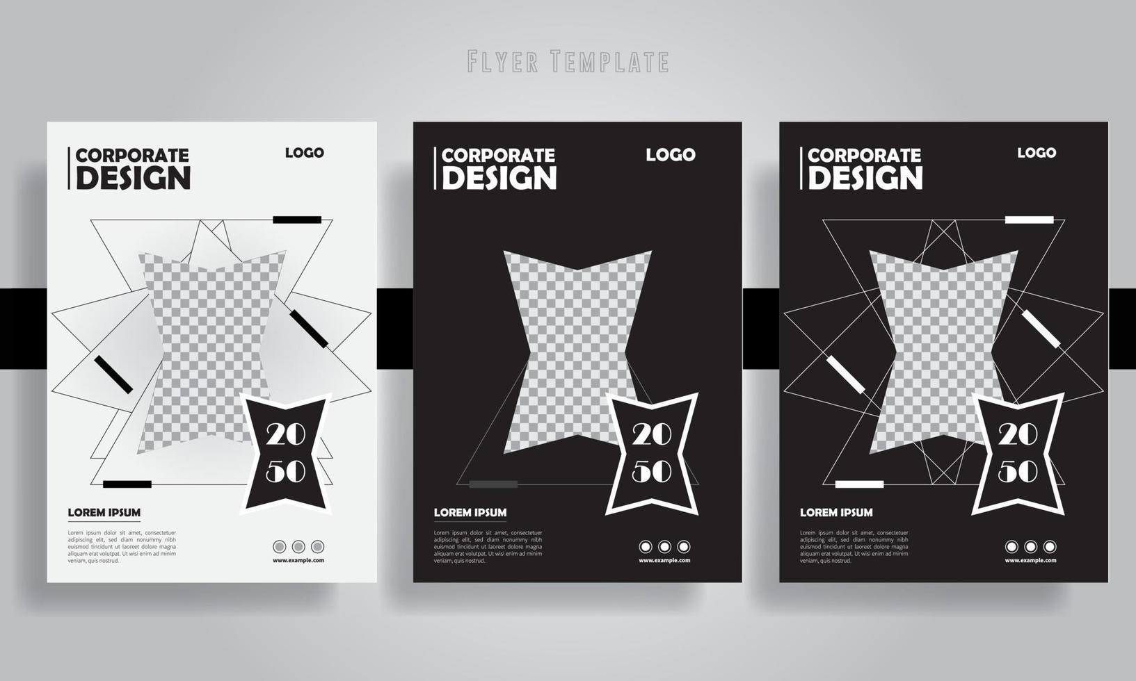 Corporate-Booklet-Design-Vorlage, Buch-Cover-Design für Marketing, Star-Cover-Design, Business-Flyer-Vorlage, Portfolio-Vektorset für geometrisches Design. abstrakt blau flüssigkeit grafik verlauf kreis form vektor