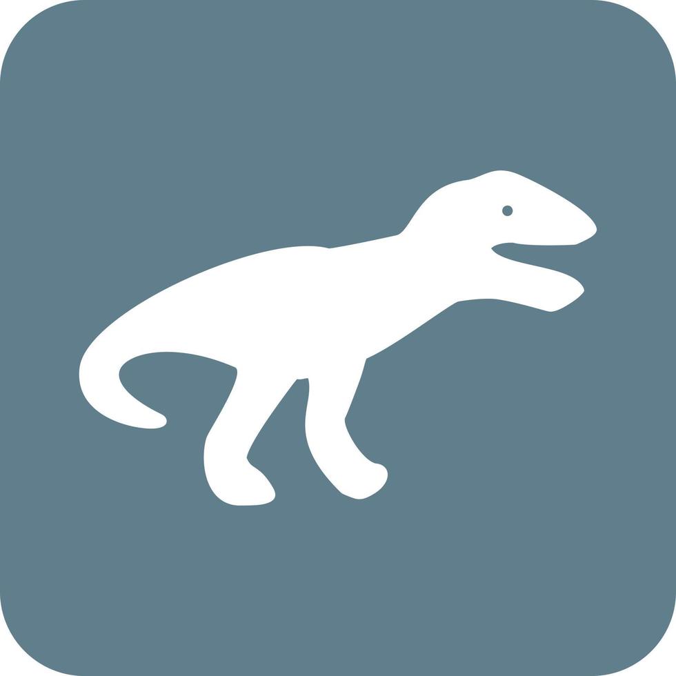 Dinosaurier-Glyphe rundes Hintergrundsymbol vektor