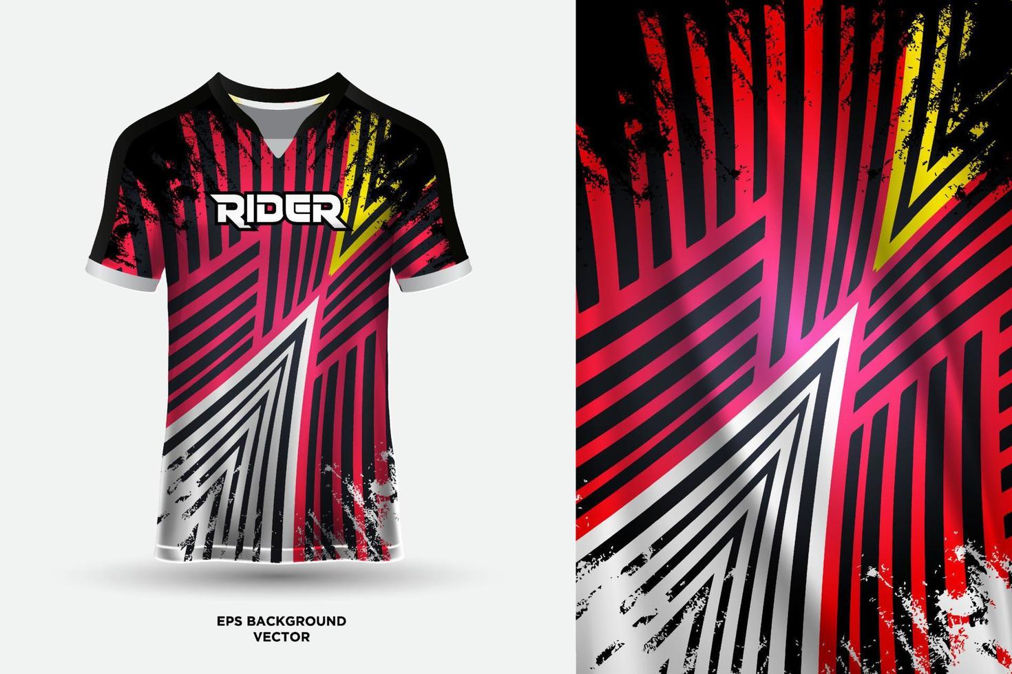 modern t skjorta jersey design lämplig för sporter, tävlings, fotboll, gaming och e sporter vektor