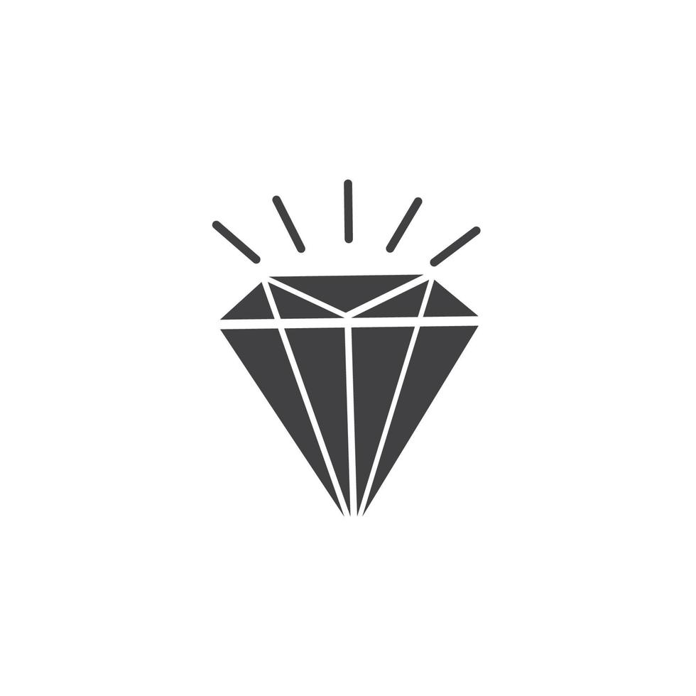 Diamant-Symbol-Vektor-Illustration vektor