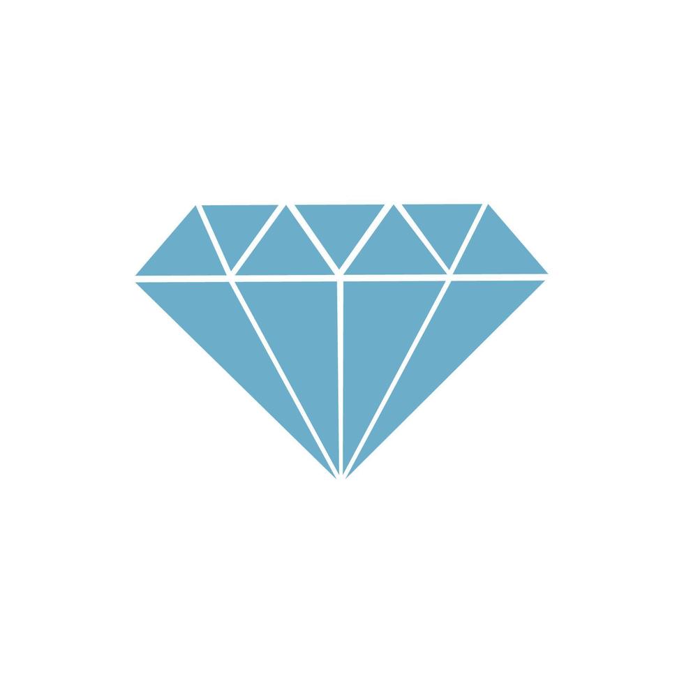 Diamant-Symbol-Vektor-Illustration vektor