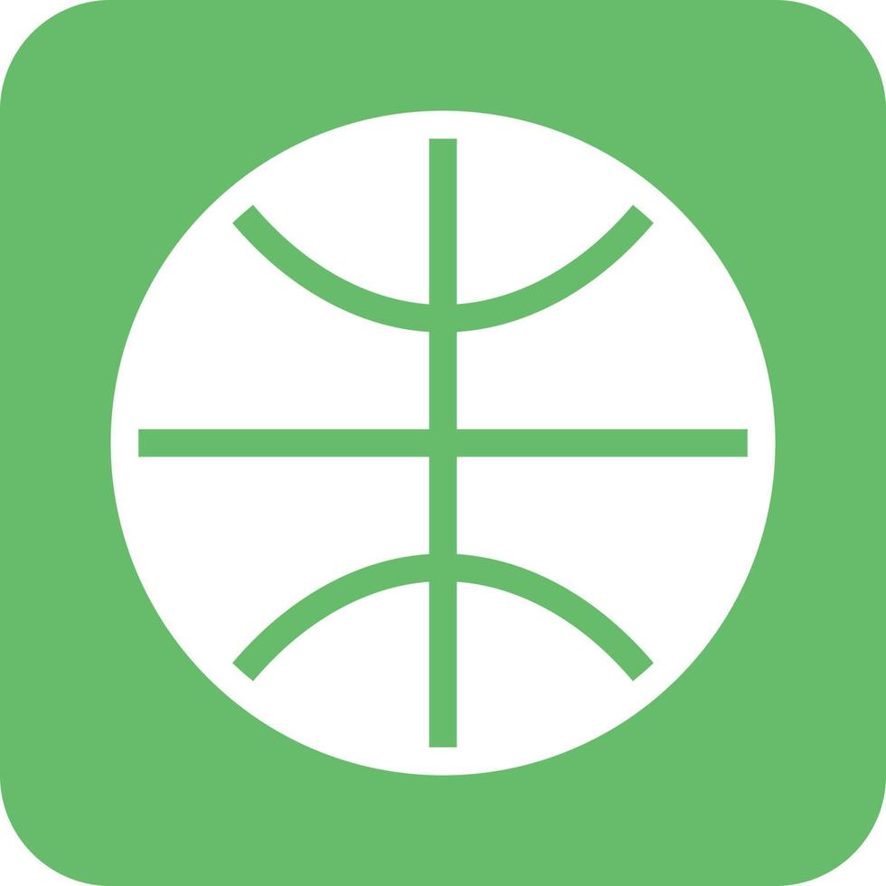 basketboll glyf runda bakgrund ikon vektor
