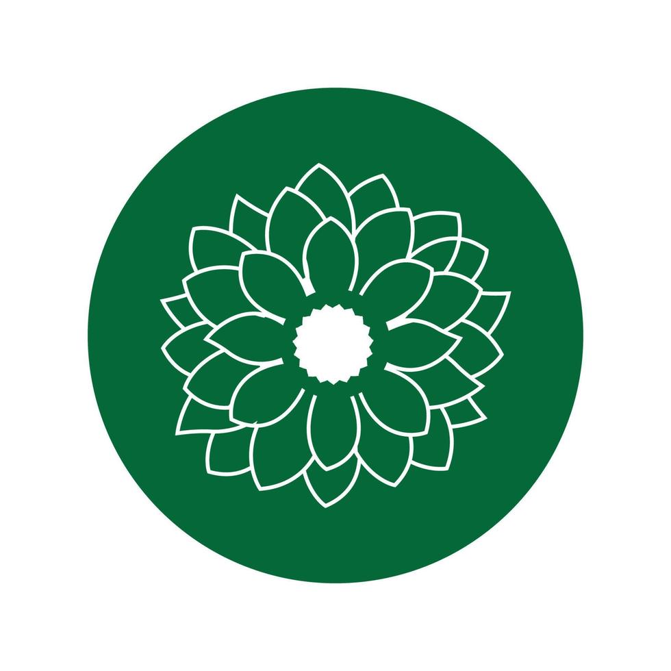 solros logotyp ikon vektor illustration