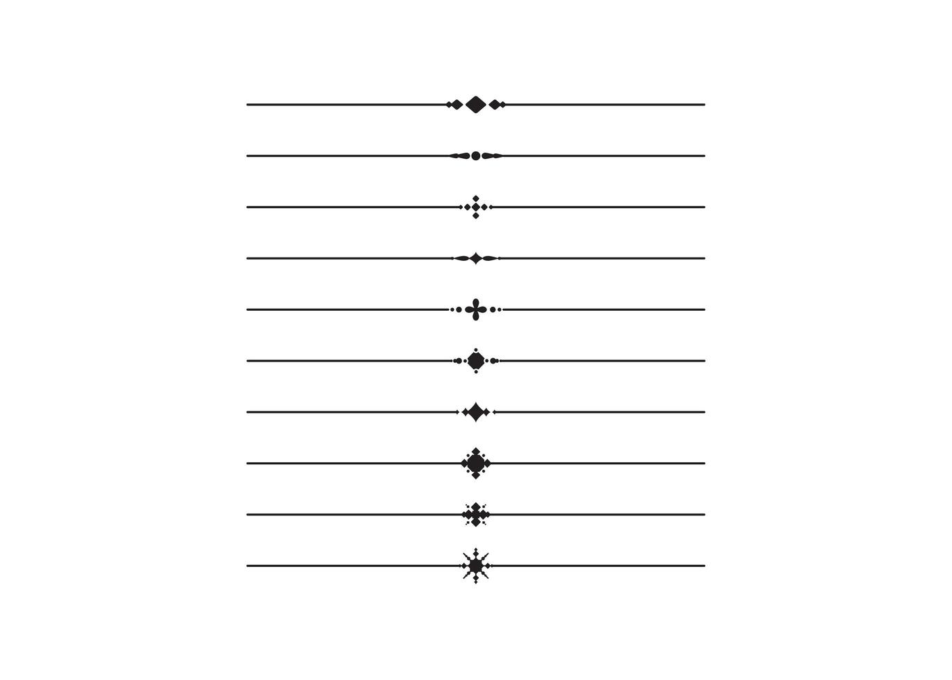 dekorative Linienverzierung vektor