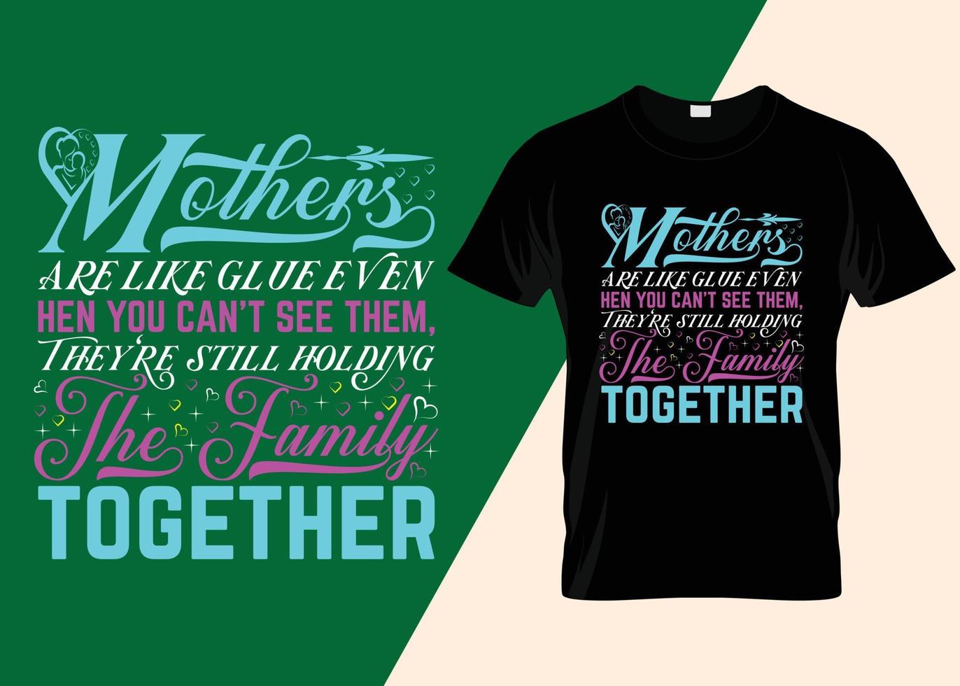 super mamma mors dag t-shirt design vektor