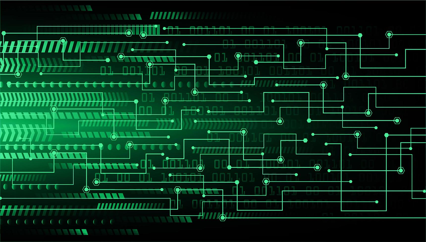 grön cyberkrets framtida teknik koncept bakgrund vektor