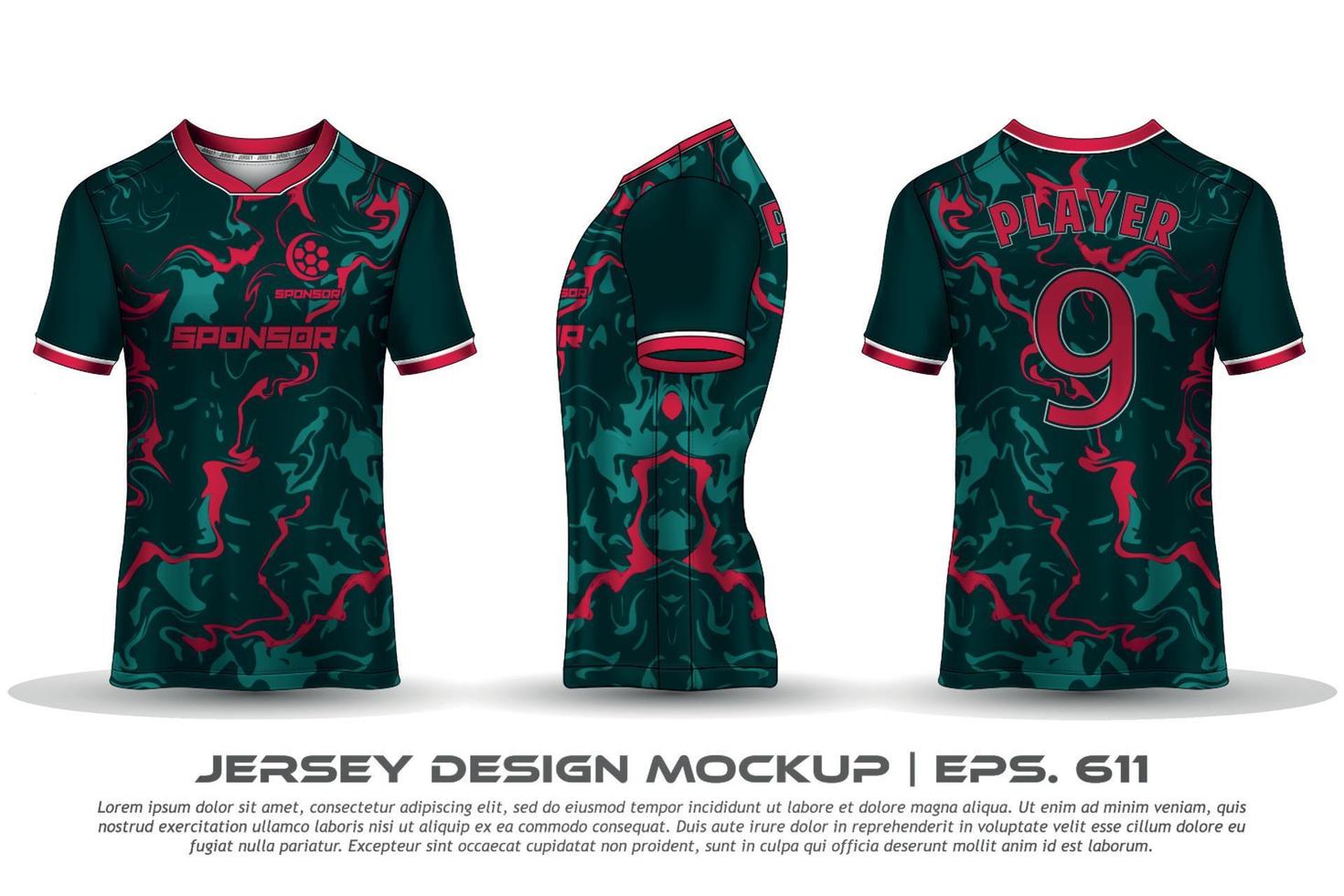 jersey design sublimering t-shirt premium geometriskt mönster otrolig vektorsamling för fotboll fotboll racing cykling spel motocross sport vektor