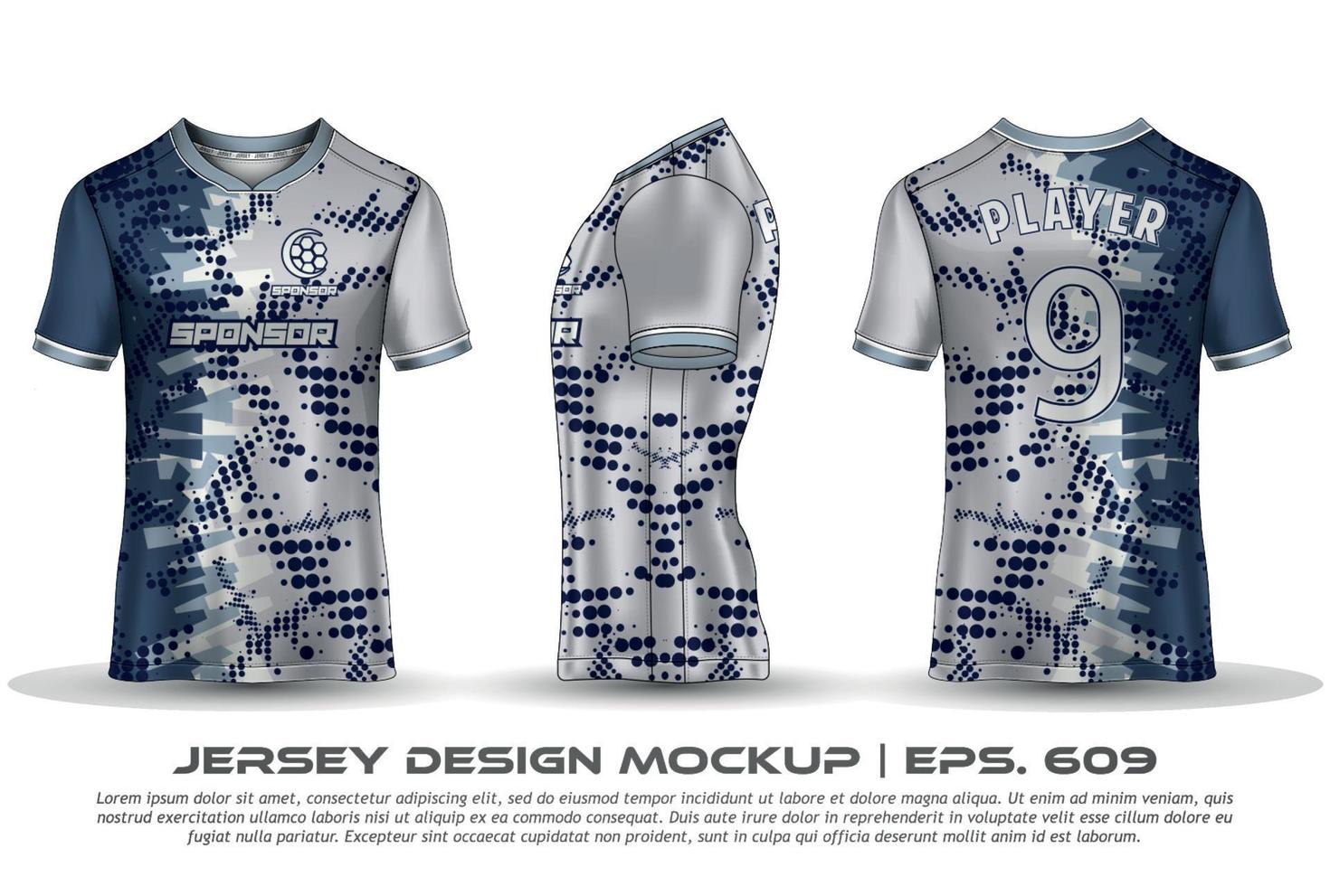 jersey design sublimering t-shirt premium geometriskt mönster otrolig vektorsamling för fotboll fotboll racing cykling spel motocross sport vektor