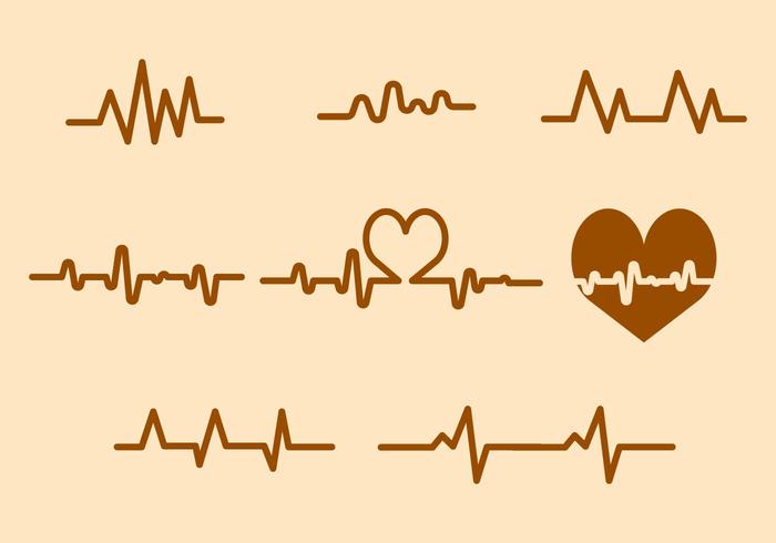 Kostenlose Herzfrequenz Vektor