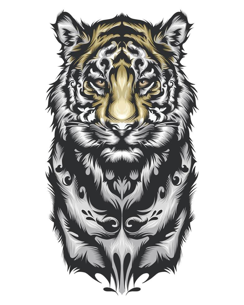 tribal tiger design vektor