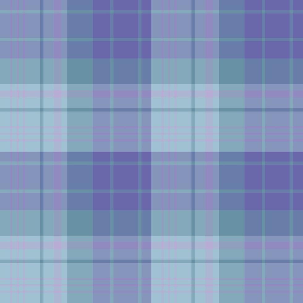 Nahtloses Muster in dezenten blauen und violetten Farben für Plaid, Stoff, Textil, Kleidung, Tischdecke und andere Dinge. Vektorbild. vektor